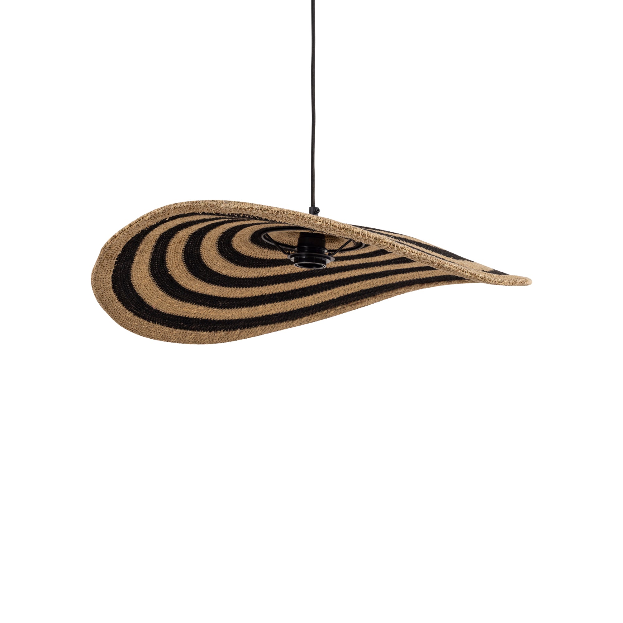 Loulou Natural Seagrass Wavy Hanglamp Small PTMD