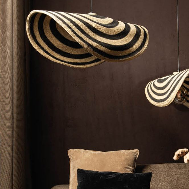 Loulou Natural Seagrass Wavy Hanglamp Small PTMD
