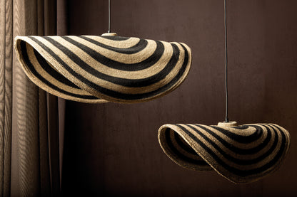 Loulou Natural Seagrass Wavy Hanglamp Small PTMD