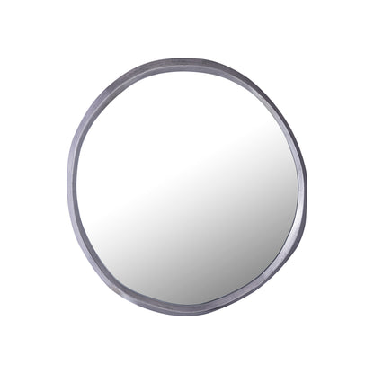 Limera Nickel Alu Round Mirror Irregular Border S 75x2x75 cm PTMD
