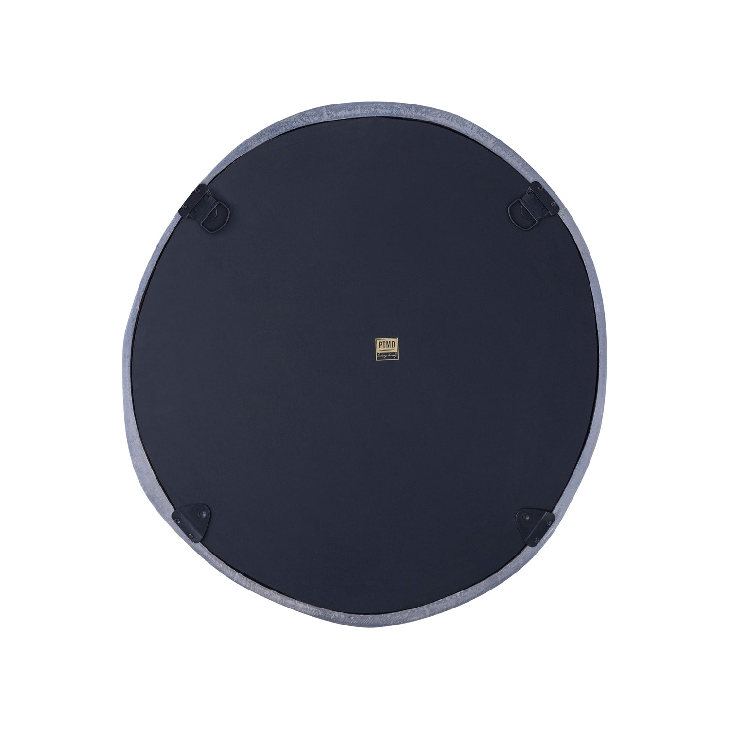 Limera Nickel Alu Round Mirror Irregular Border S 75x2x75 cm PTMD