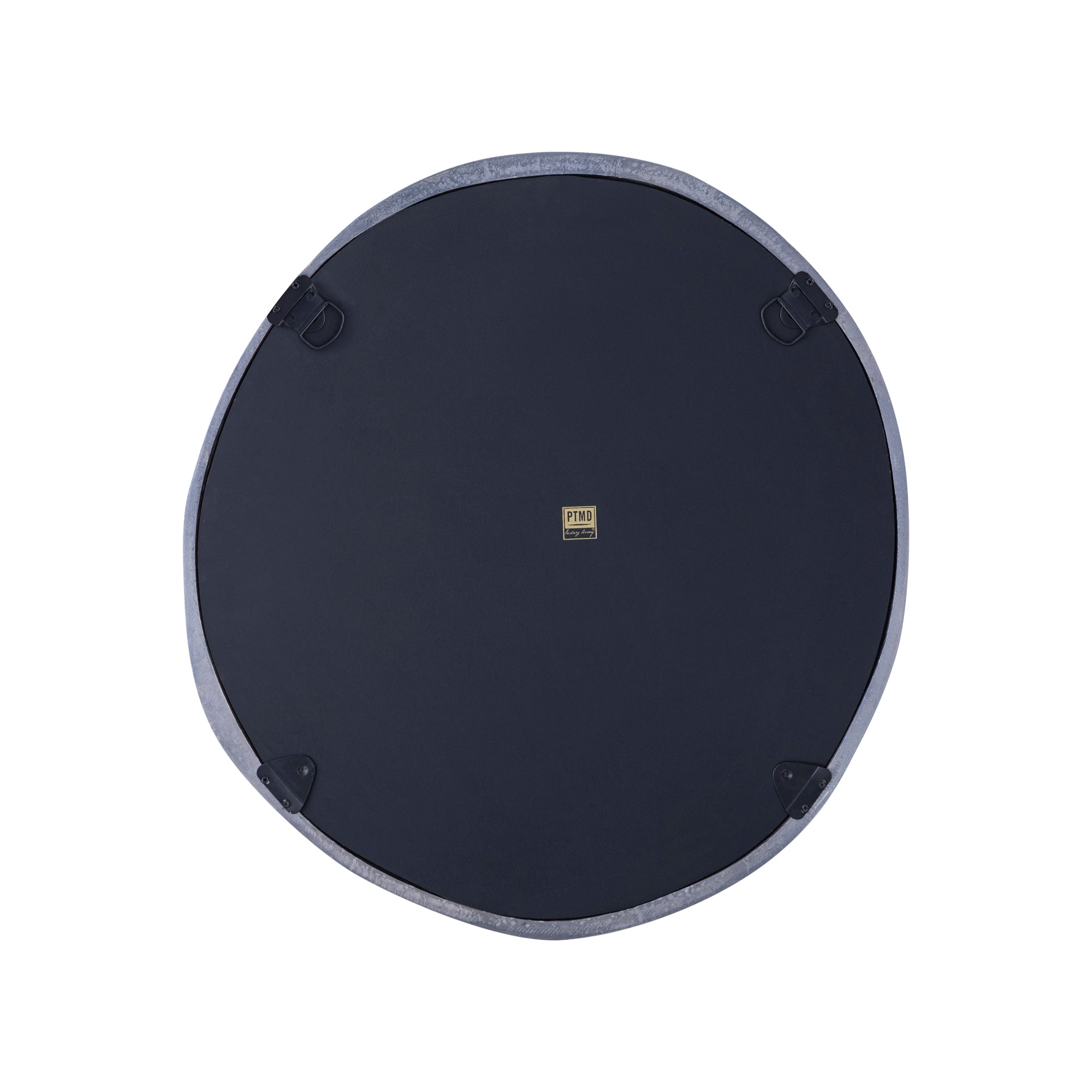 Limera Nickel Alu Round Mirror Irregular Border S 75x2x75 cm PTMD