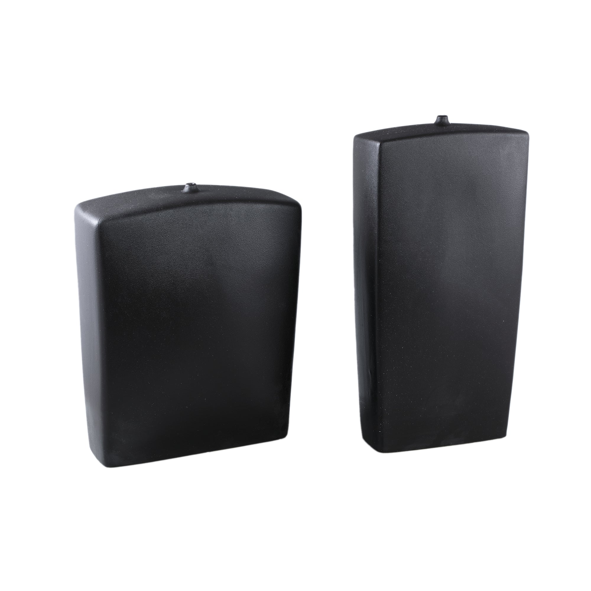 Janettee Black rectangle shaped ceramic bottle S PTMD