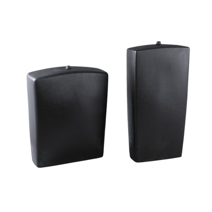 Janettee Black rectangle shaped ceramic bottle S PTMD