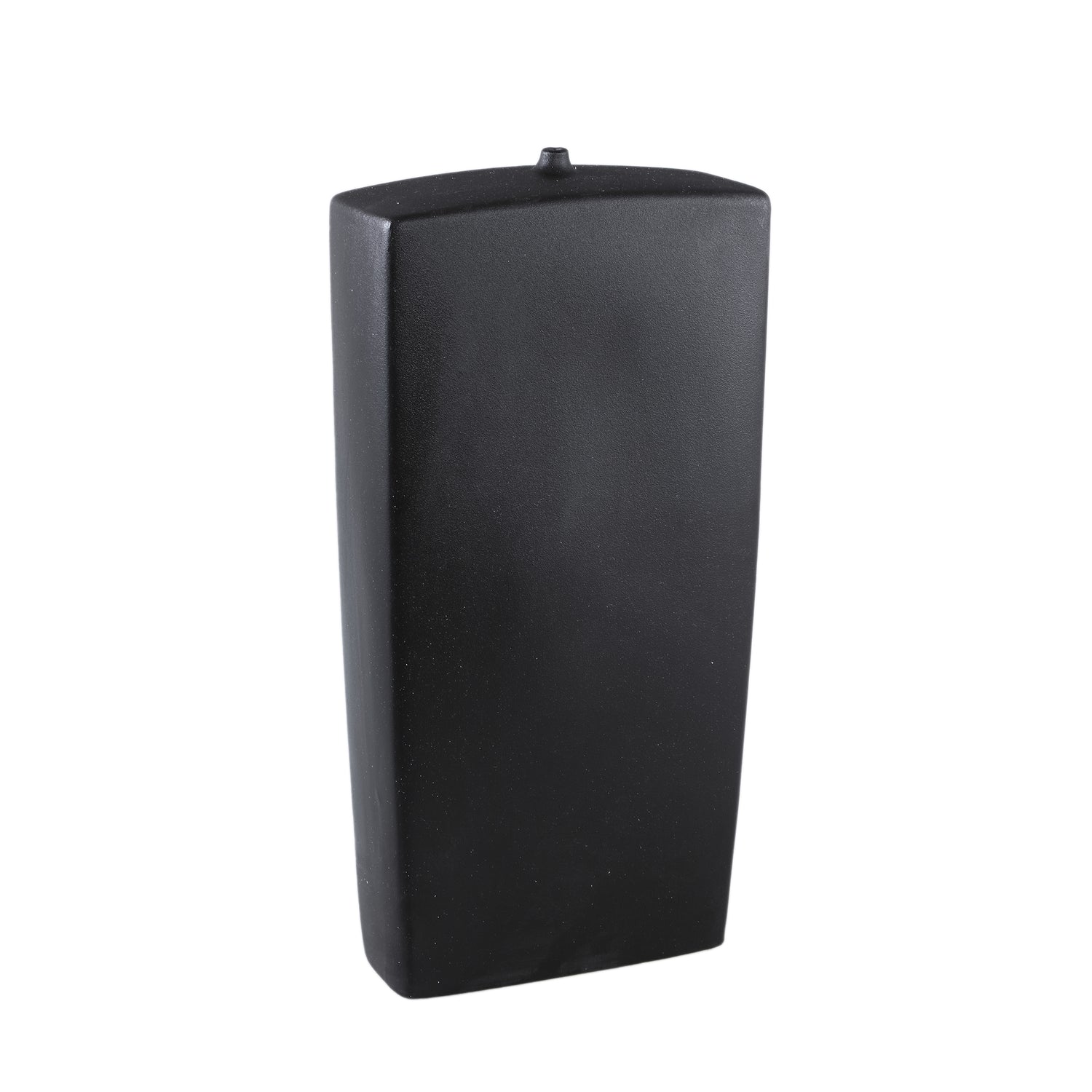 Janettee Black rectangle shaped ceramic bottle L PTMD