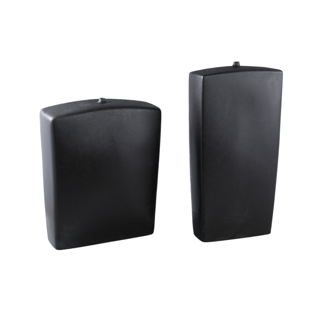 Janettee Black rectangle shaped ceramic bottle L PTMD