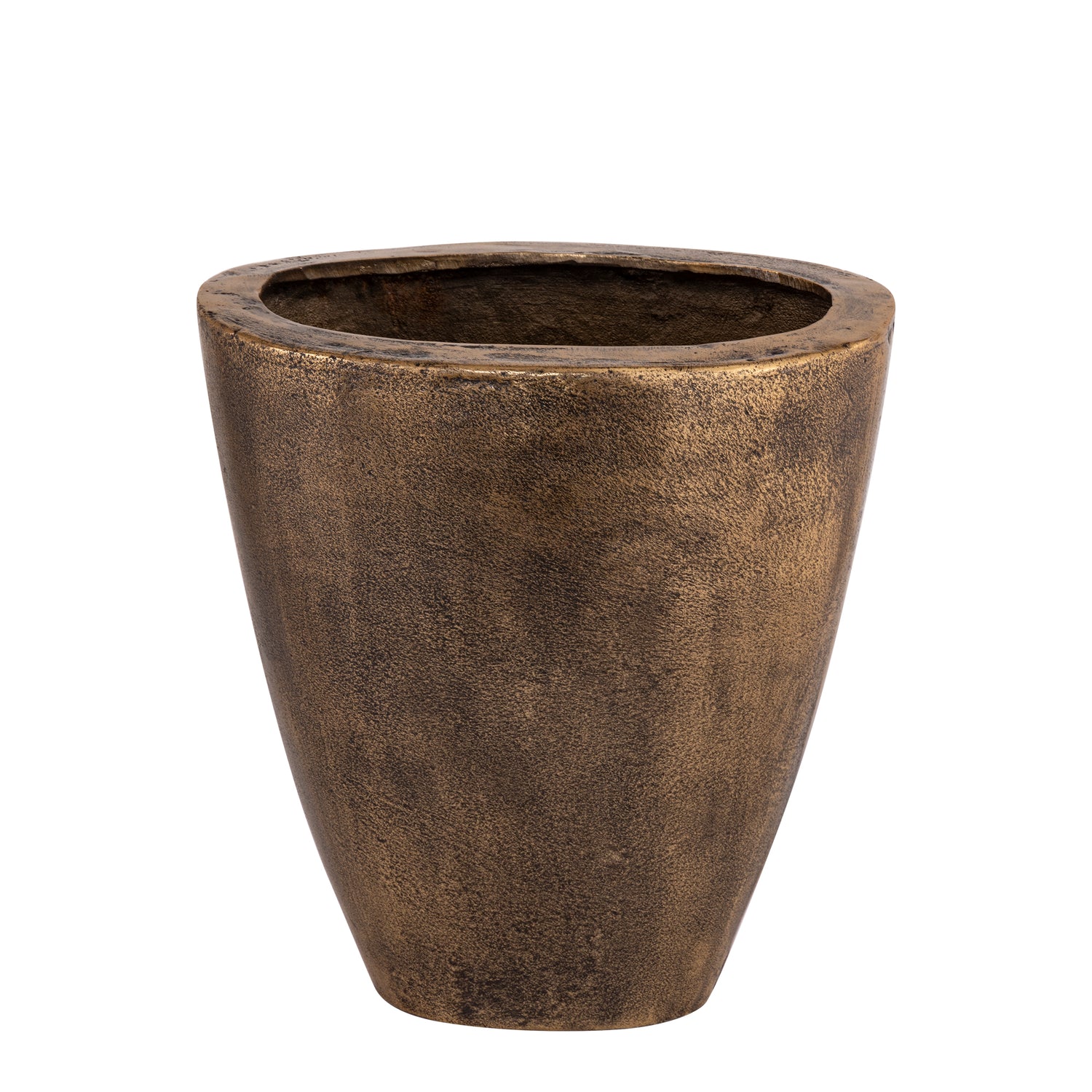 Qasem Brass Oval Casted Alu Pot Low PTMD