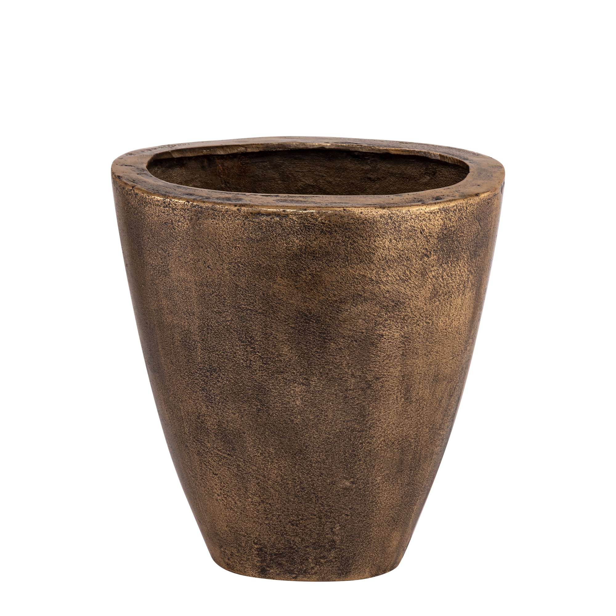 Qasem Brass Oval Casted Alu Pot Low PTMD