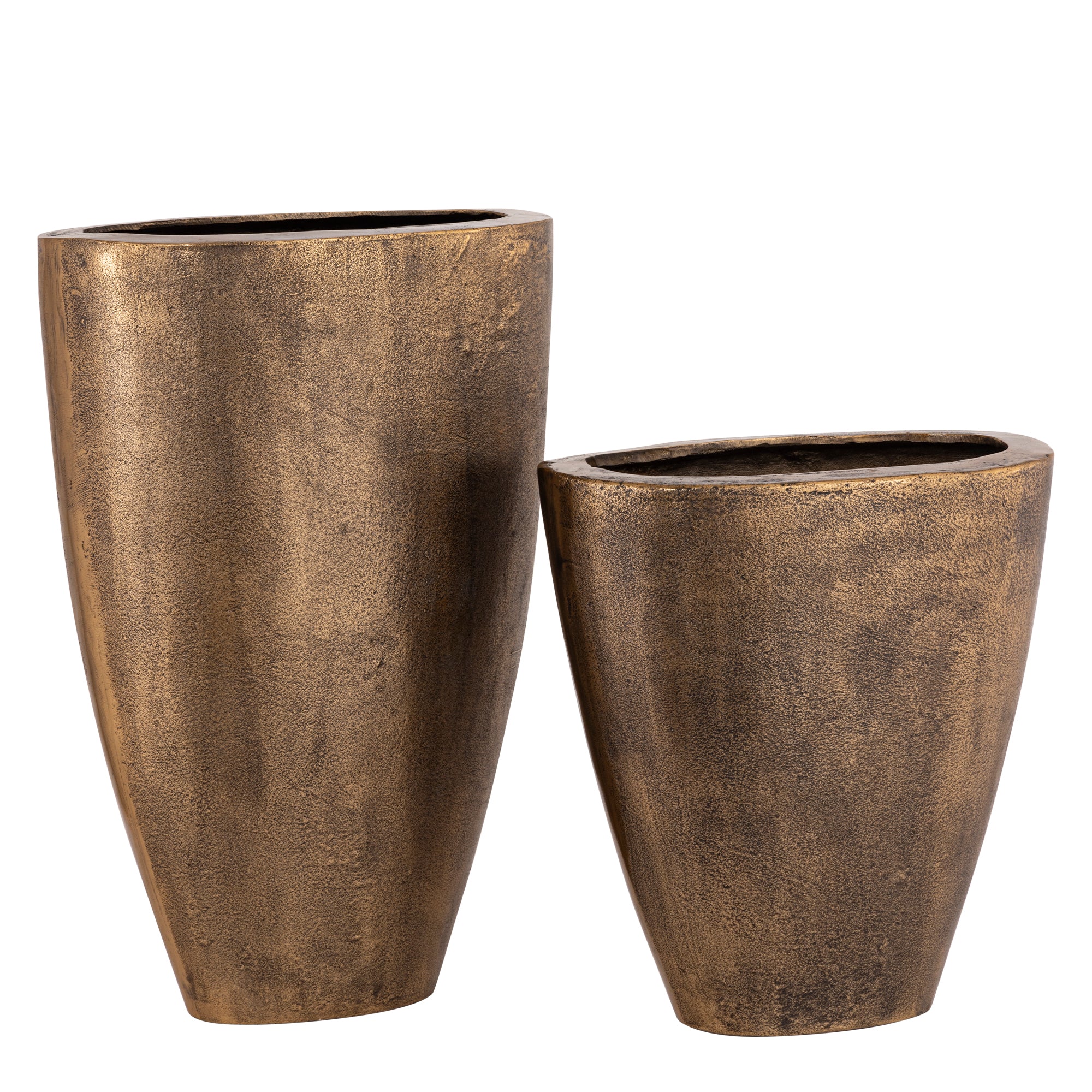 Qasem Brass Oval Casted Alu Pot Low PTMD