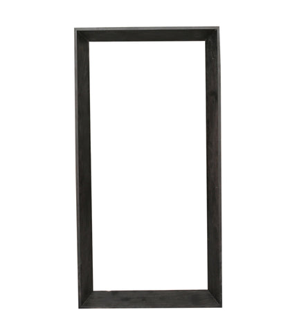 Kyro Black Acacia Wood Rectangle Mirror Large PTMD