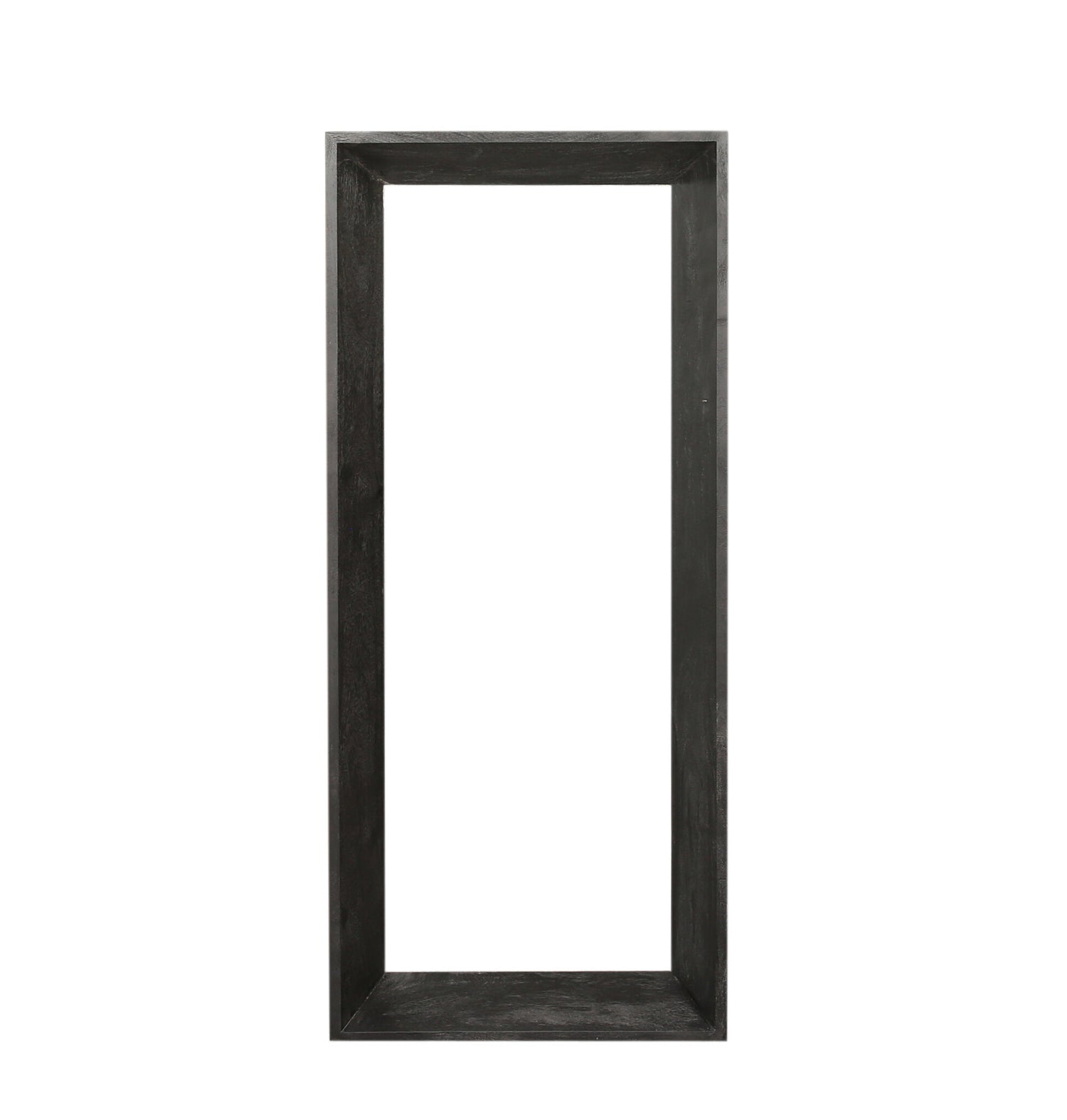Kyro Black Acacia Wood Rectangle Mirror Small PTMD