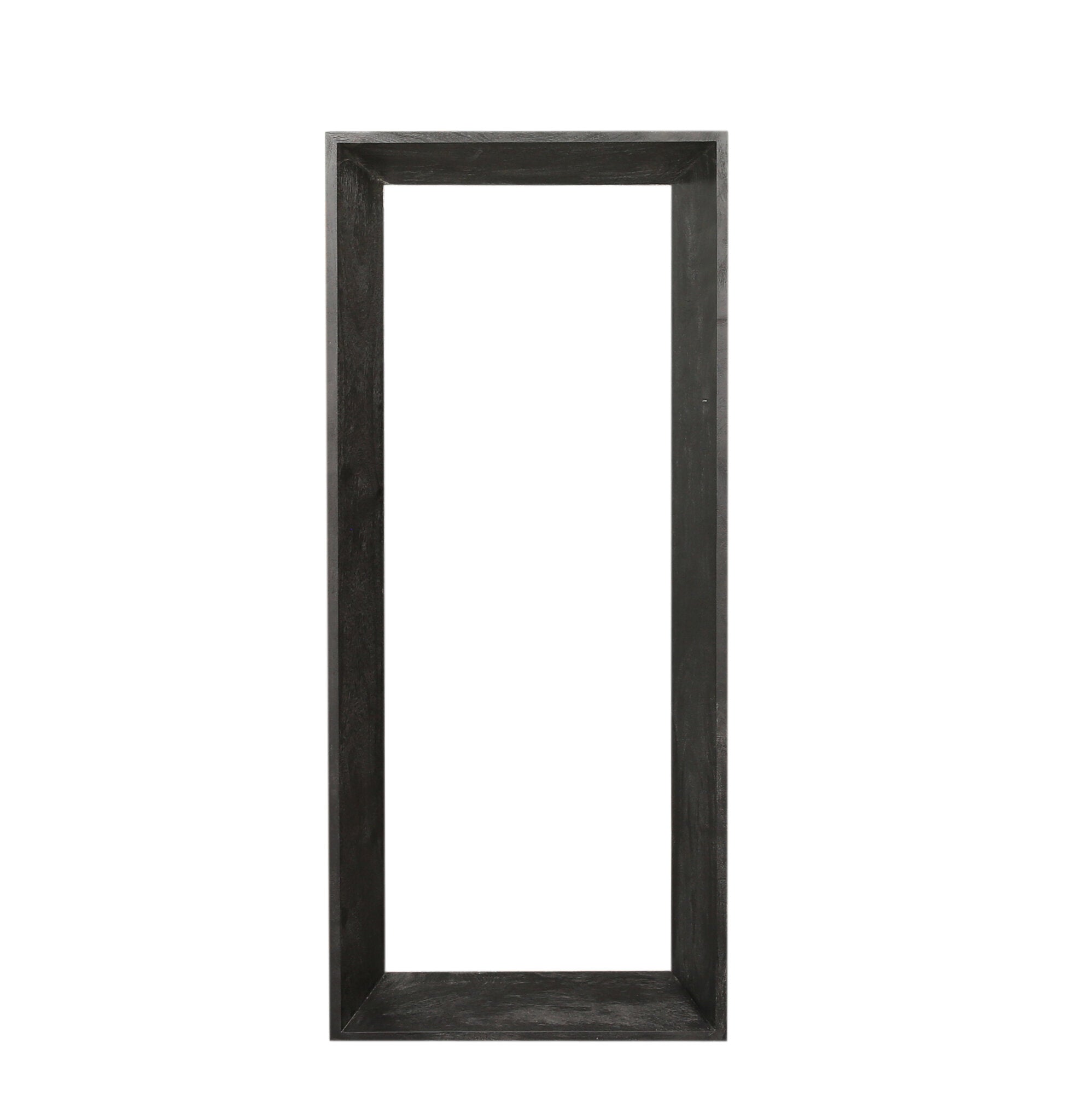 Kyro Black Acacia Wood Rectangle Mirror Small PTMD