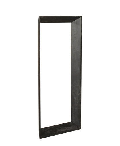 Kyro Black Acacia Wood Rectangle Mirror Small PTMD
