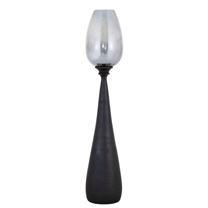Midi Mango Wood Stormlight Smoke Glass Black Large PTMD