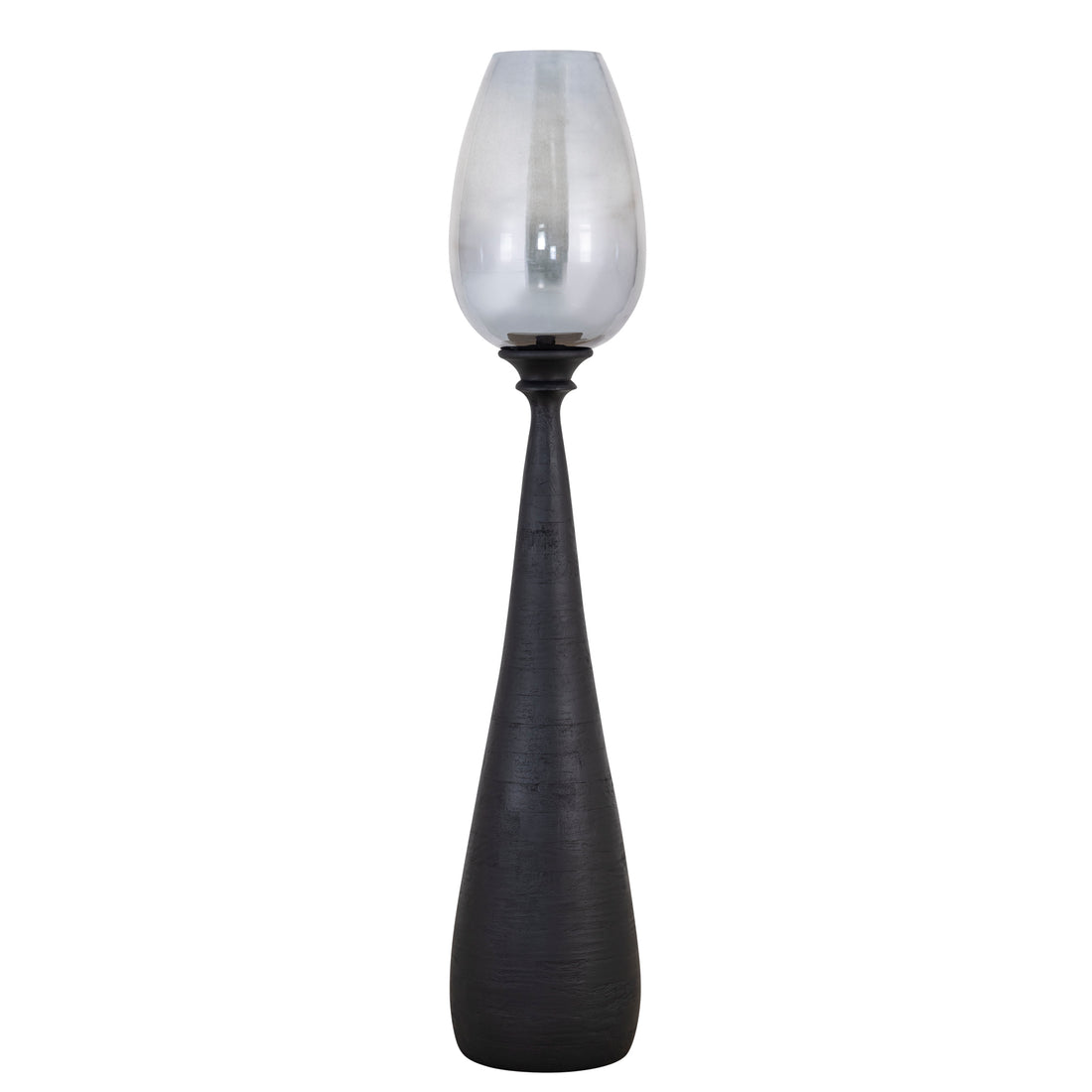Midi Mango Wood Stormlight Smoke Glass Black Large PTMD
