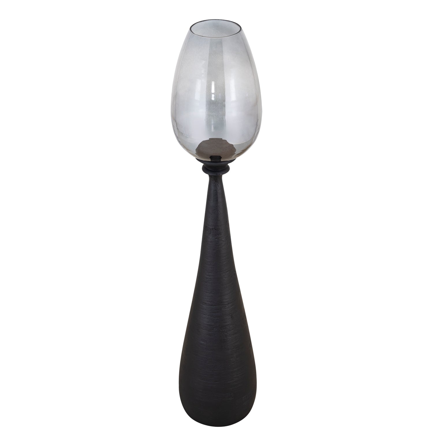 Midi Mango Wood Stormlight Smoke Glass Black Large PTMD