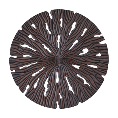 Wandpaneel Bonte L - 120x2x120 cm - MDF - Bruin PTMD