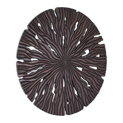 Wandpaneel Bonte L - 120x2x120 cm - MDF - Bruin PTMD