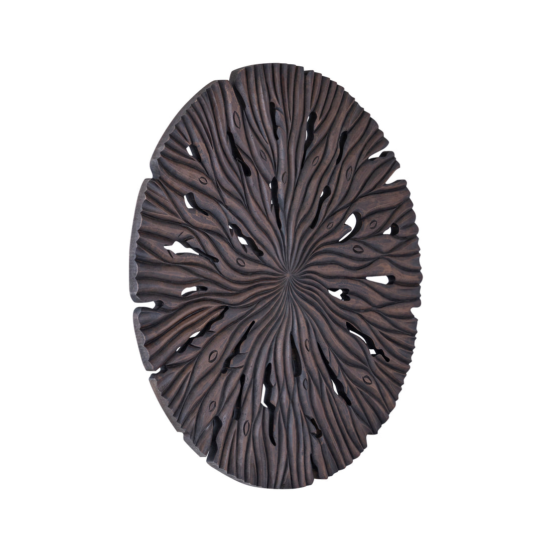 Wandpaneel Bonte S - 90x2x90 cm - MDF - Bruin PTMD