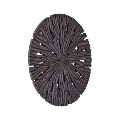 Wandpaneel Bonte S - 90x2x90 cm - MDF - Bruin PTMD