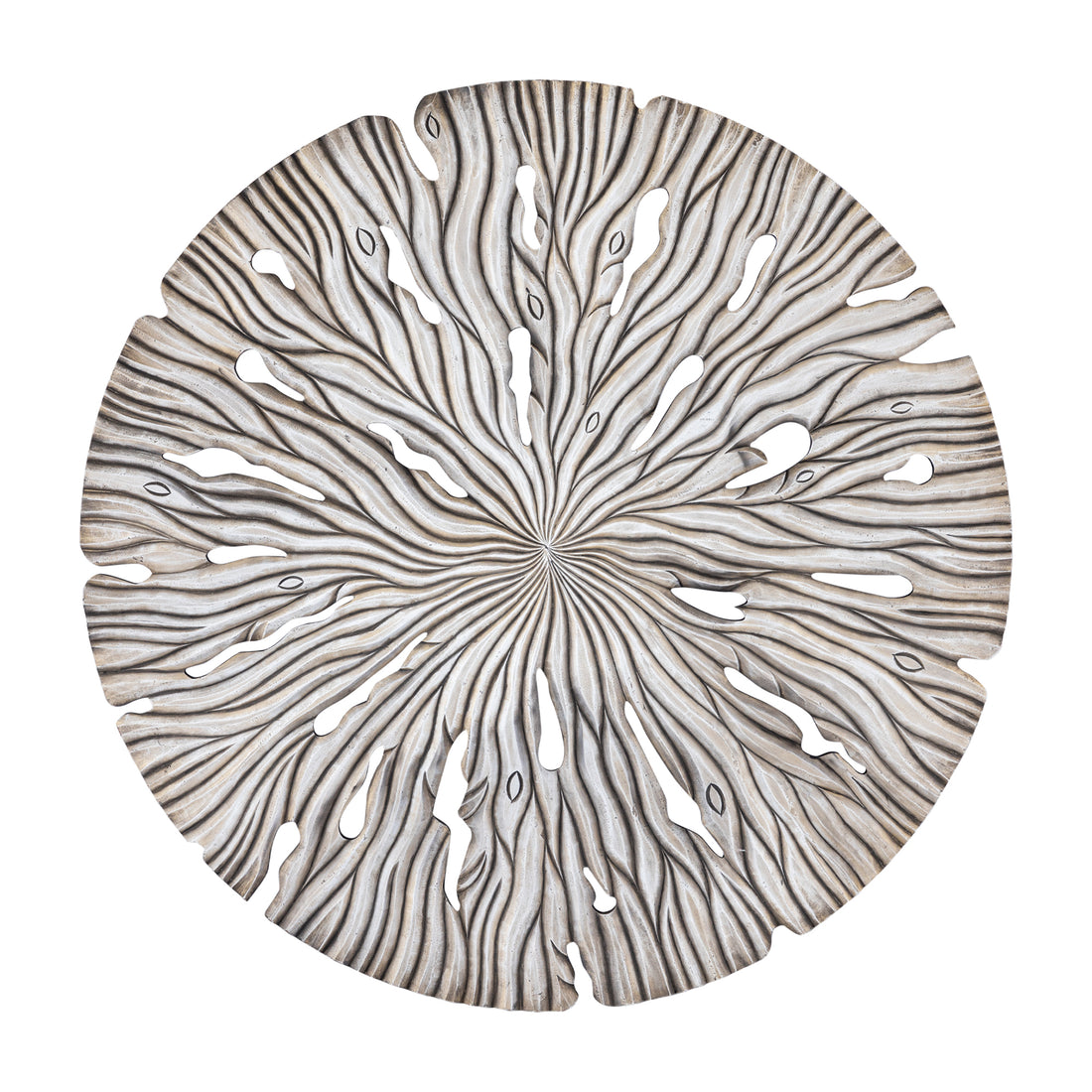 Wandpaneel Bonte L - 120x2x120 cm - MDF - Creme PTMD