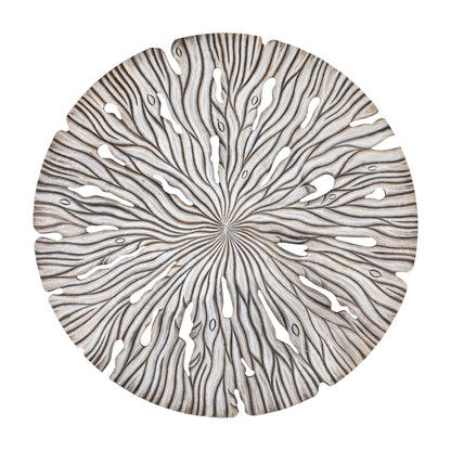 Wandpaneel Bonte L - 120x2x120 cm - MDF - Creme PTMD