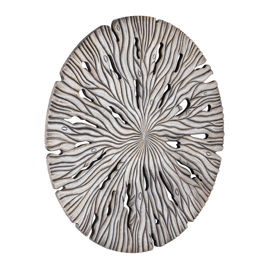 Wandpaneel Bonte L - 120x2x120 cm - MDF - Creme PTMD
