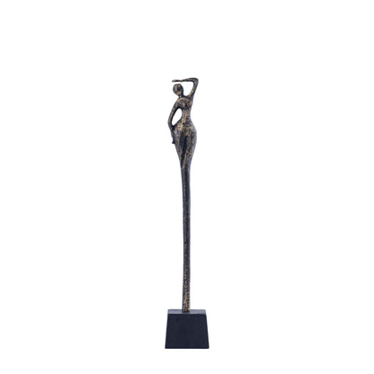 Ciwan Antique Brass alu casted women statue B PTMD