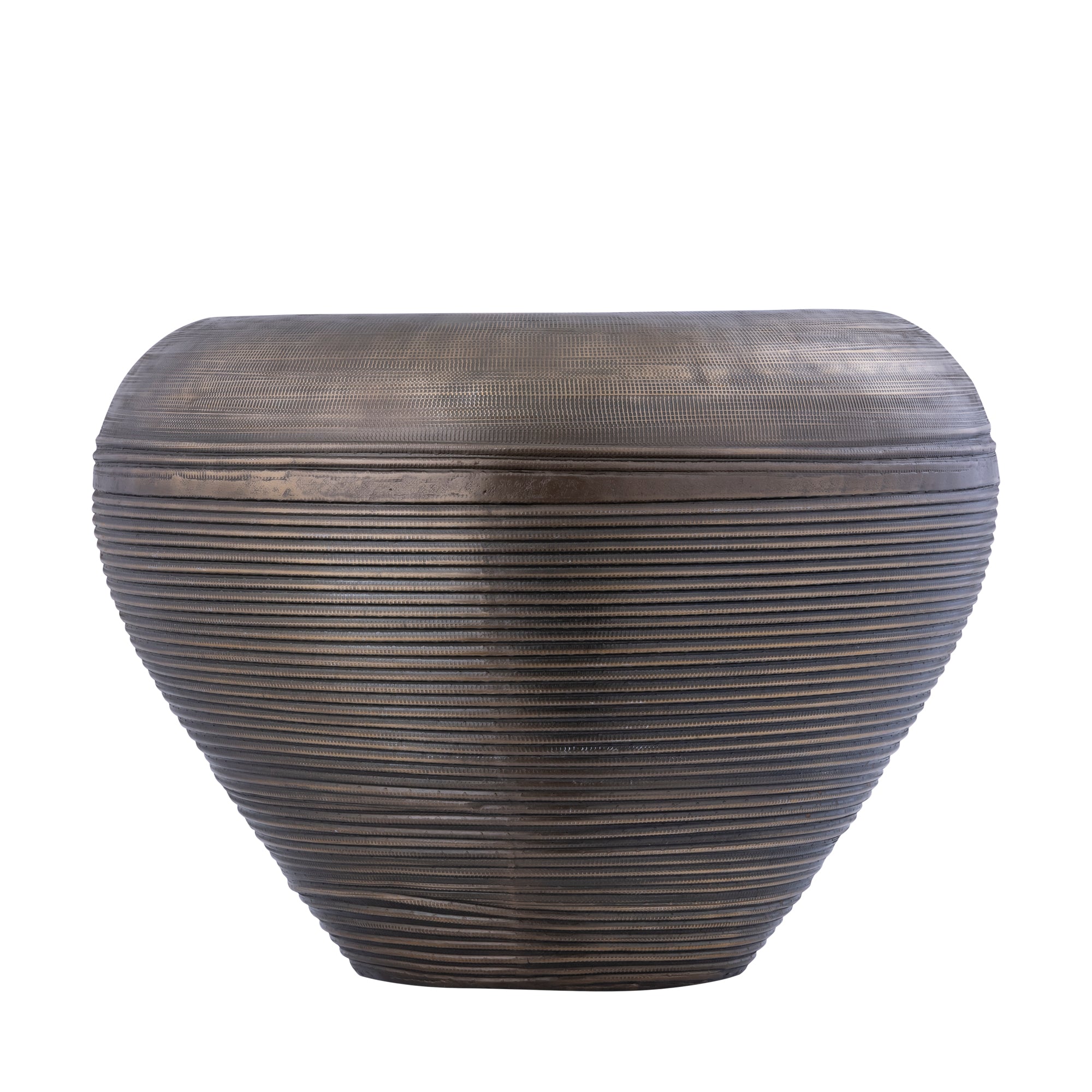 Dineo Antique Brass Sheet Alu Bombey Pot L PTMD