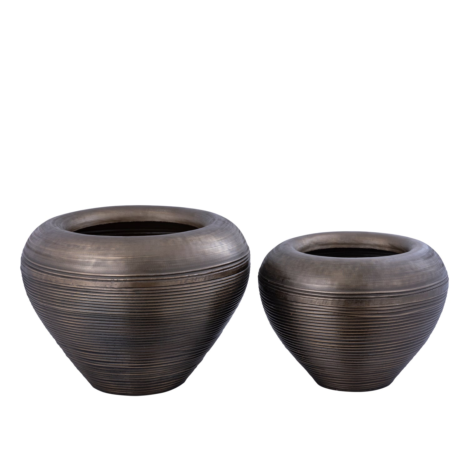 Dineo Antique Brass Sheet Alu Bombey Pot L PTMD