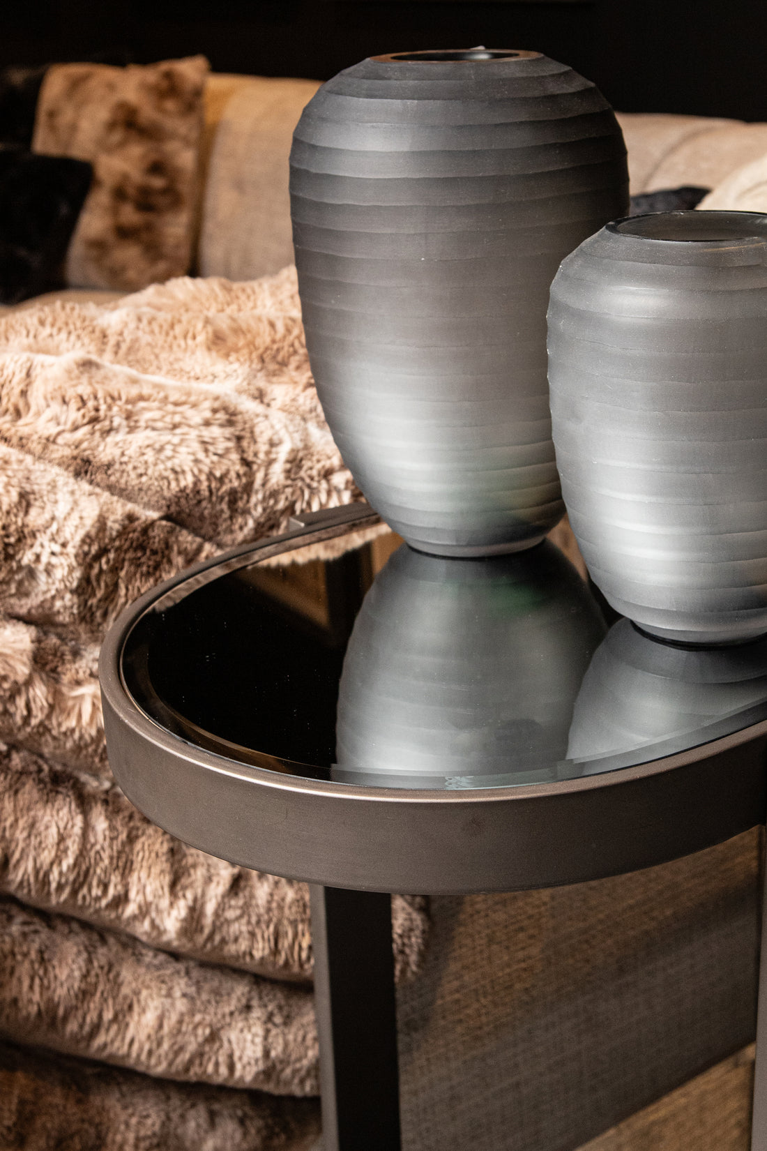 Yozan Console table mirror metal legs PTMD