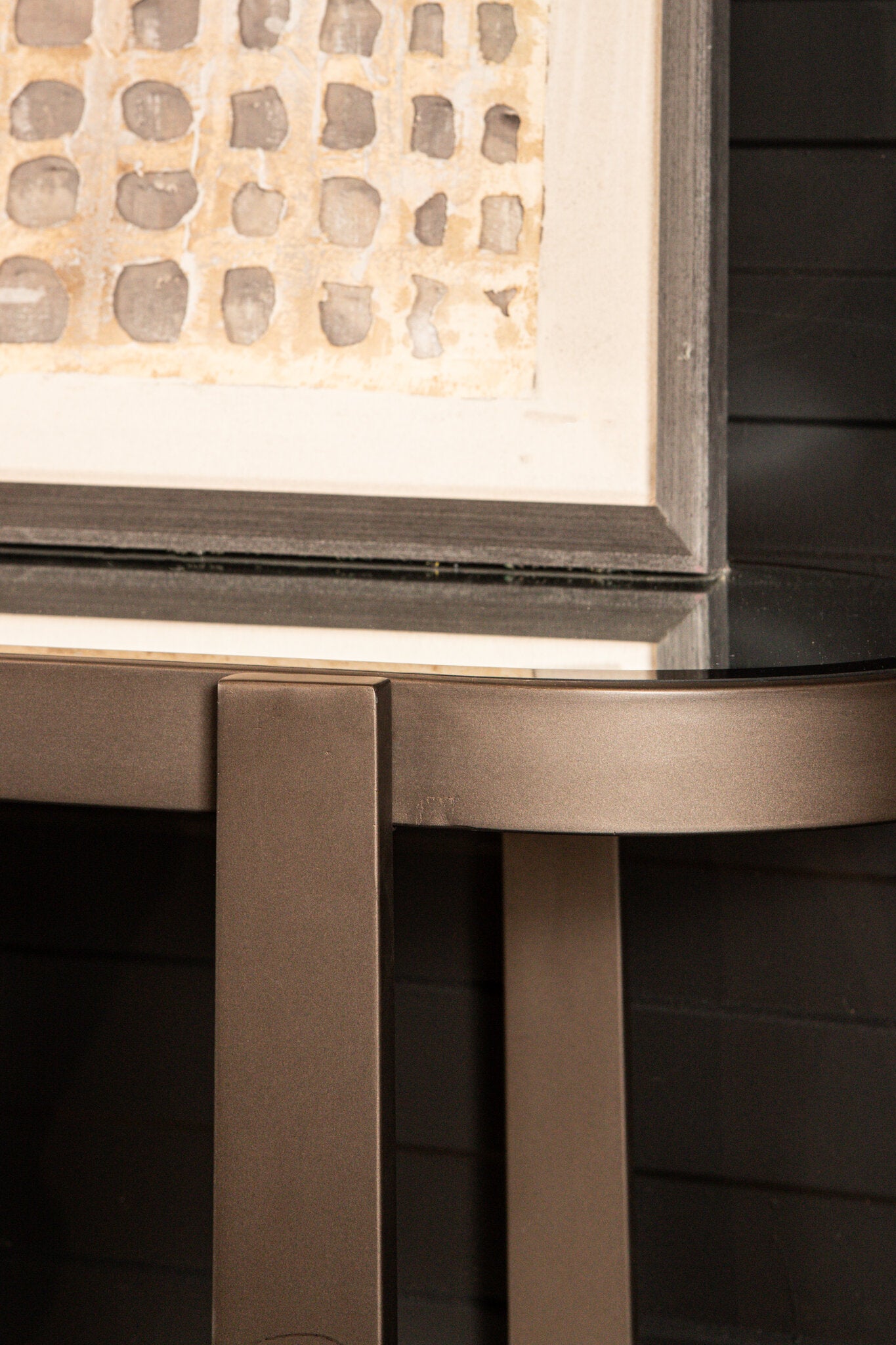 Yozan Console table mirror metal legs PTMD