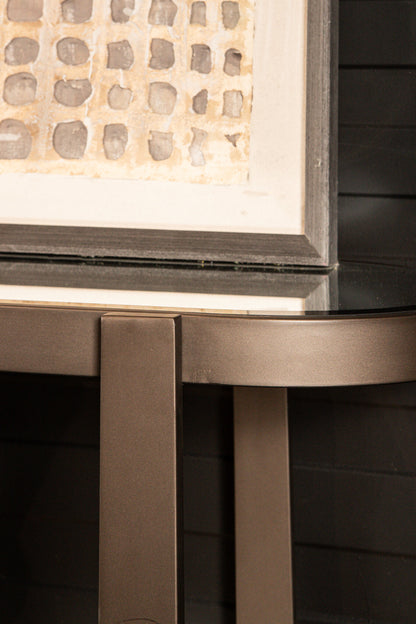 Yozan Console table mirror metal legs PTMD