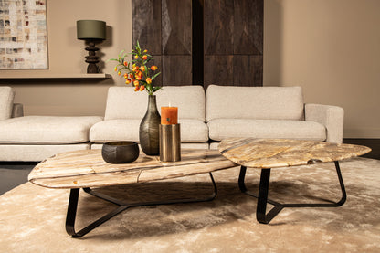 Salontafel Deeba petrified wood 130 PTMD