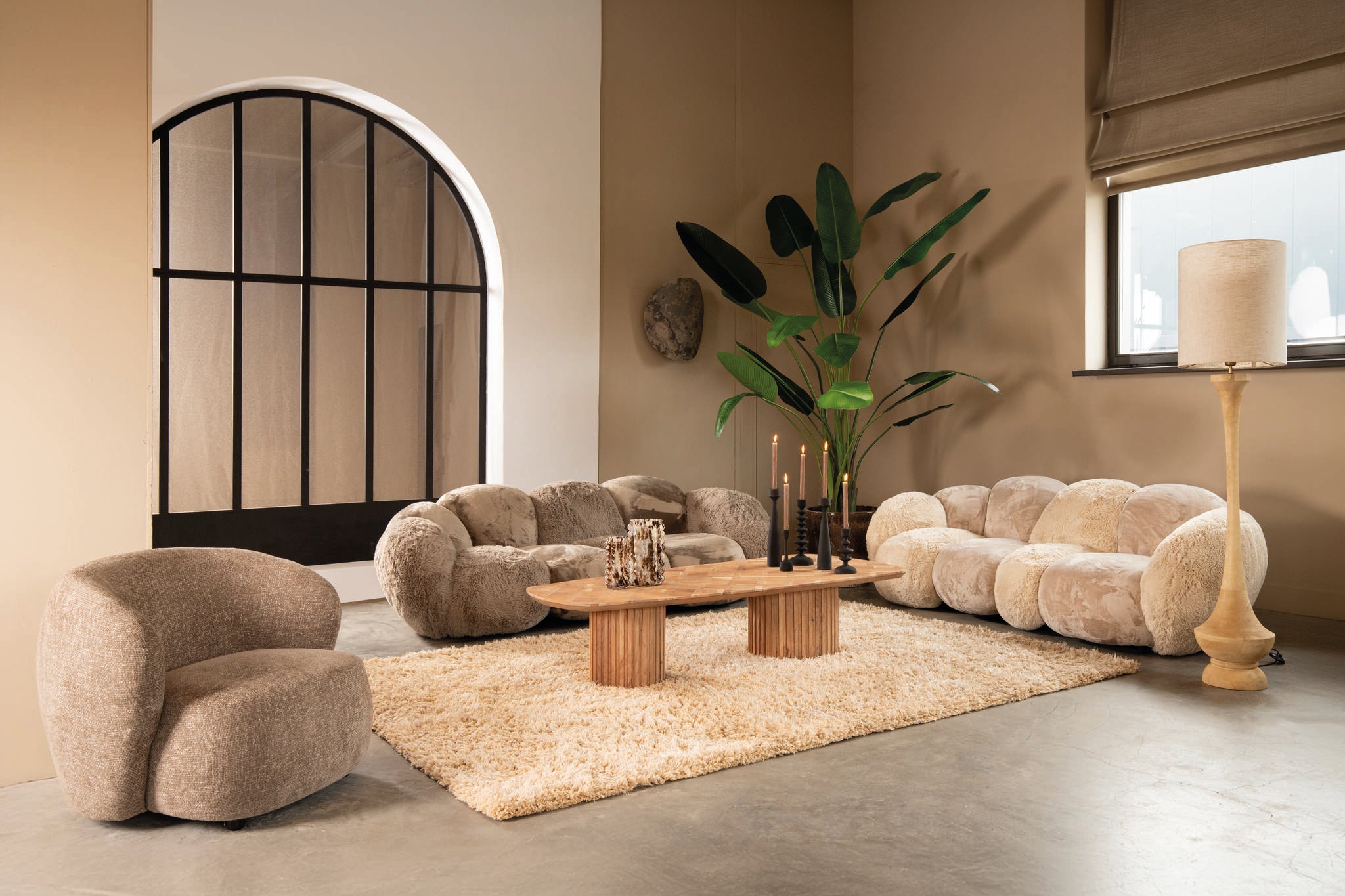 Curvae Sofa Lush Beige PTMD