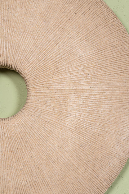 Kathelle Cream Poly Round Sandstone Wallpanel L PTMD