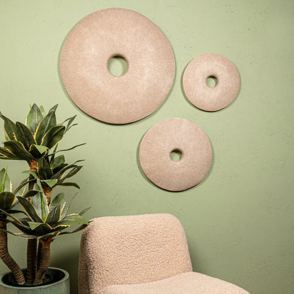 Kathelle Cream Poly Round Sandstone Wallpanel L PTMD