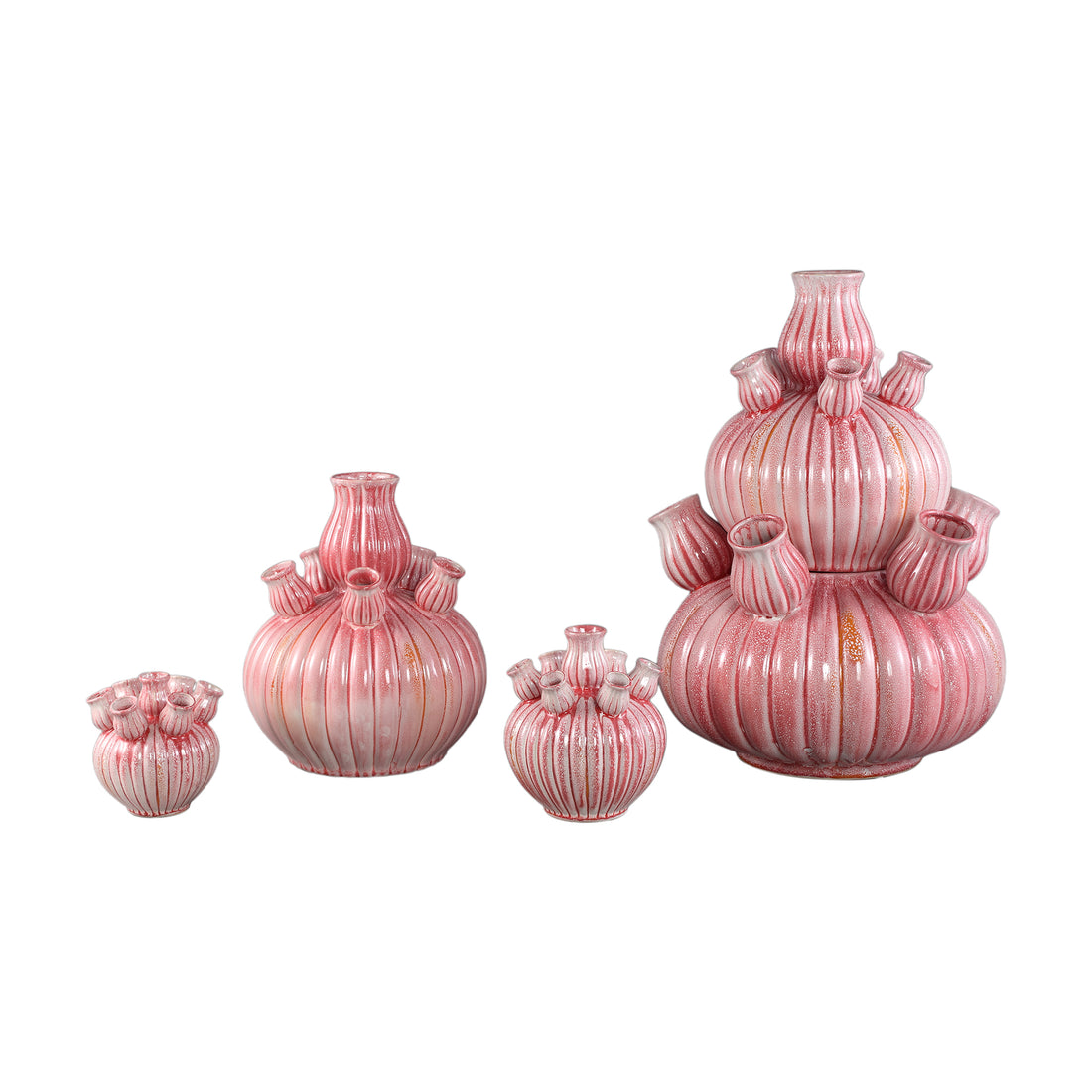 Nolou Roze Tulpenvaas keramiek Large PTMD