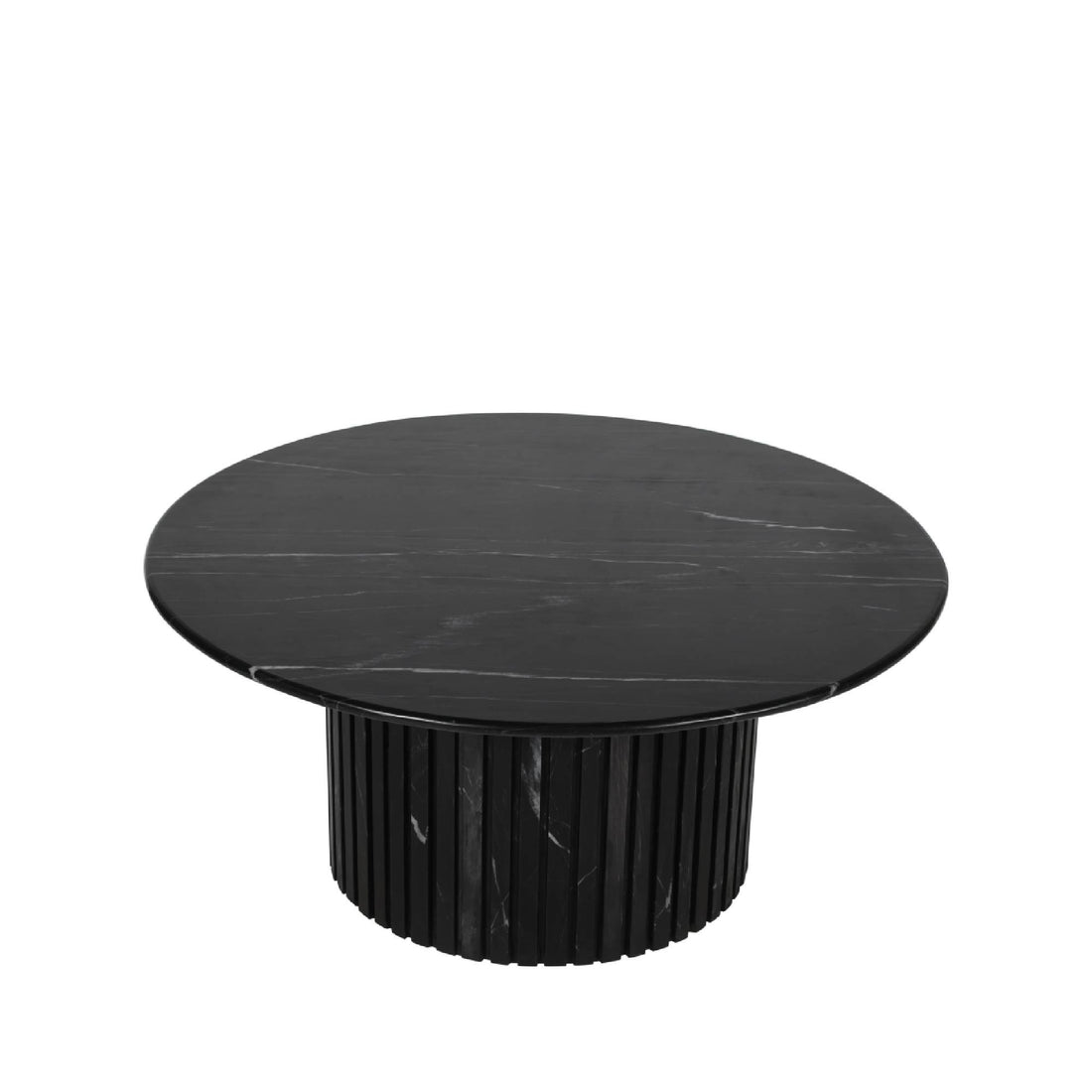 Salontafel Neelim - 91x91x41 cm - Marmer - Zwart PTMD