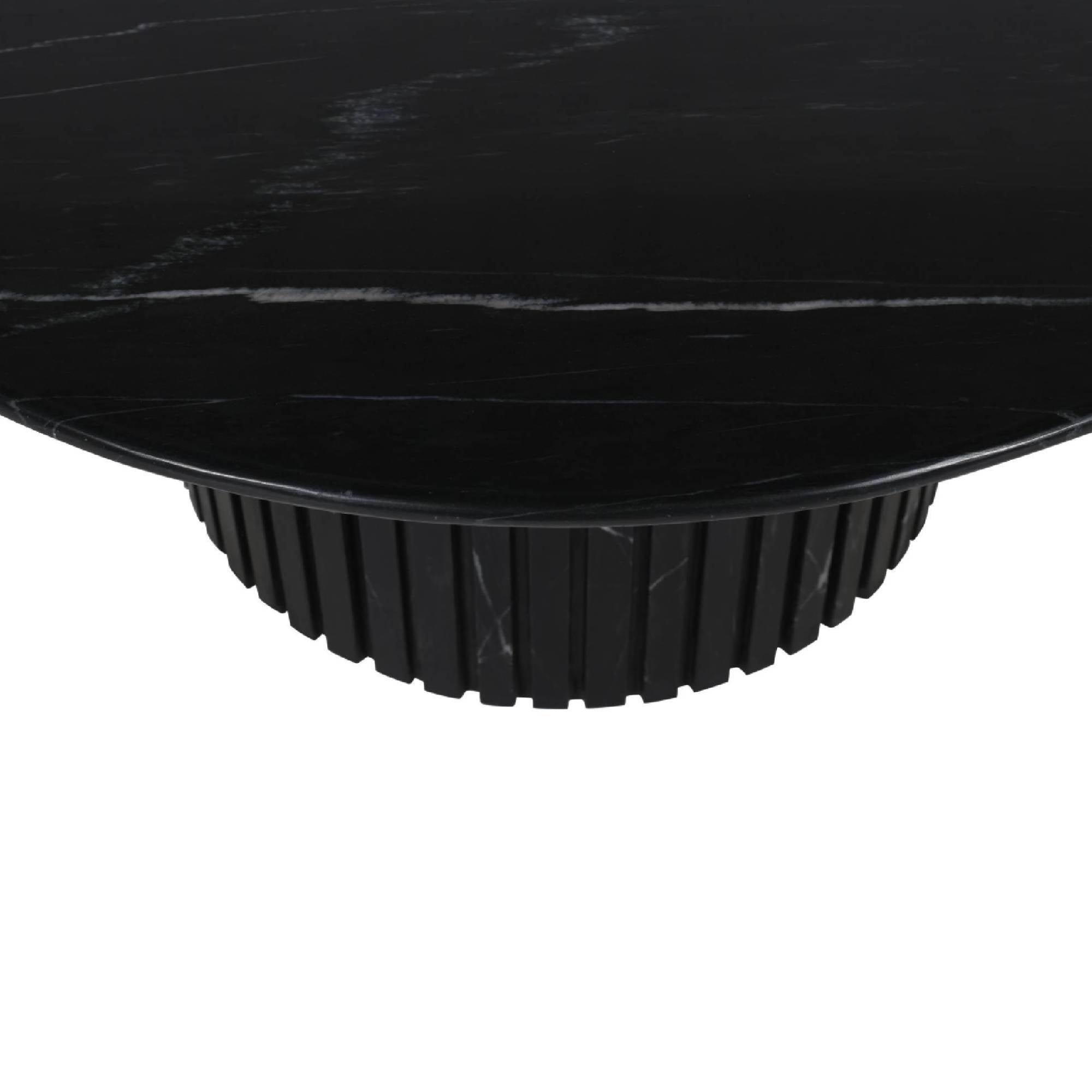 Salontafel Neelim - 91x91x41 cm - Marmer - Zwart PTMD
