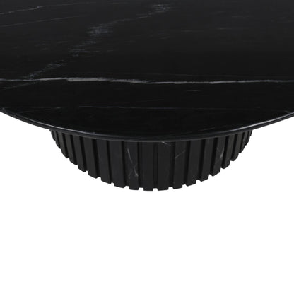 Salontafel Neelim - 91x91x41 cm - Marmer - Zwart PTMD