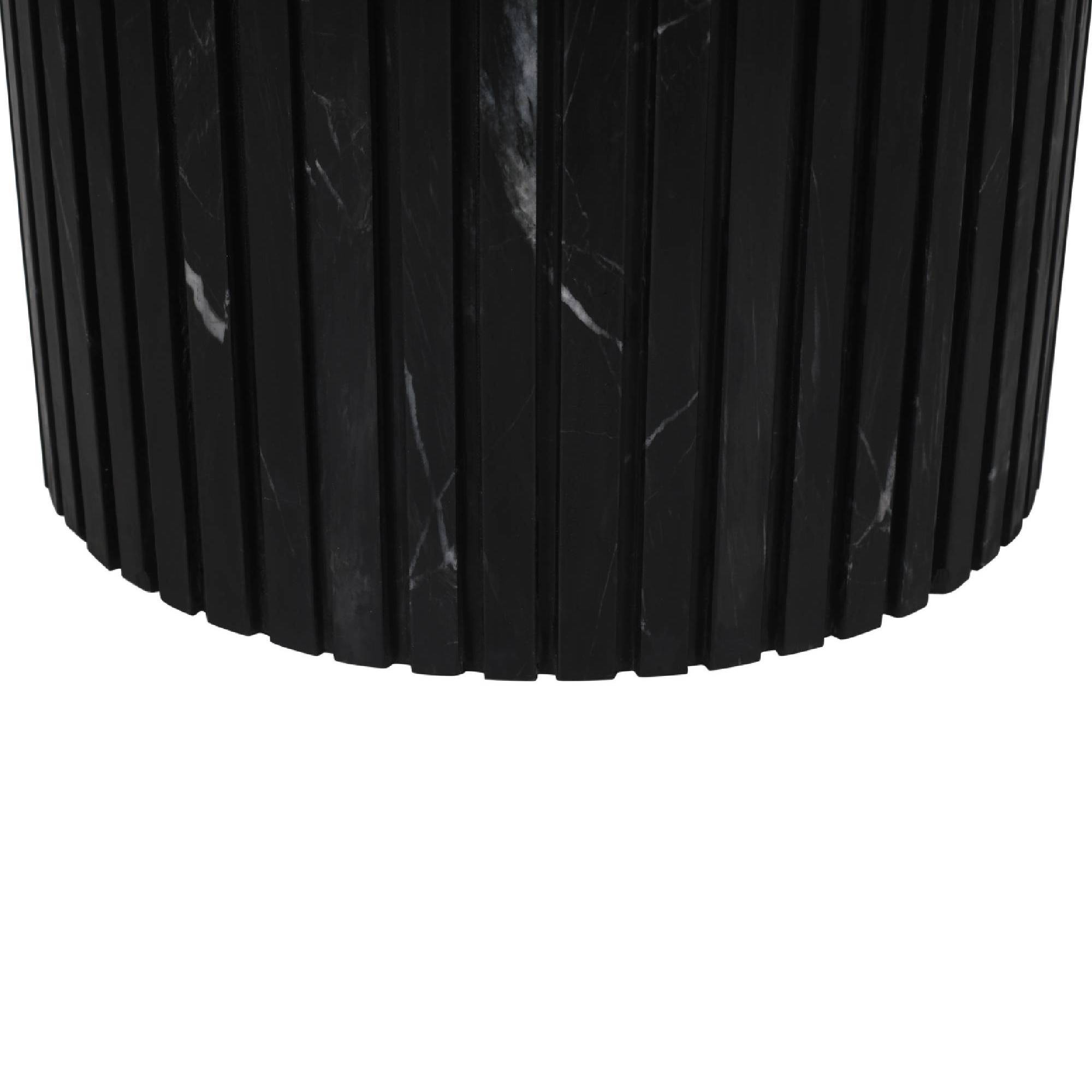 Salontafel Neelim - 91x91x41 cm - Marmer - Zwart PTMD
