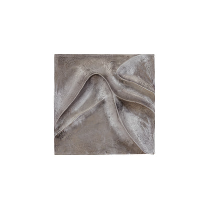 Wandpaneel Gihan S - 42x5x42 cm - Aluminium - Zilver PTMD