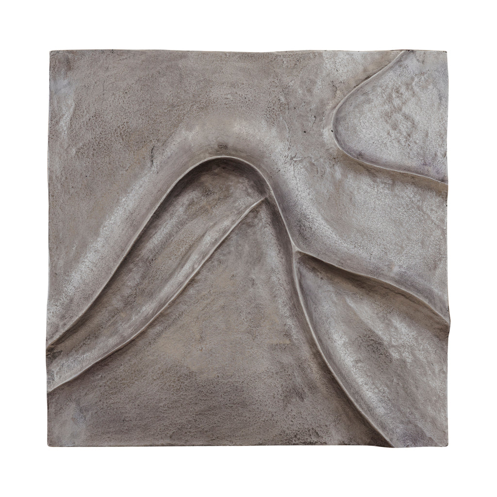 Wandpaneel Gihan - 70x5x70 cm - Aluminium - Zilver PTMD