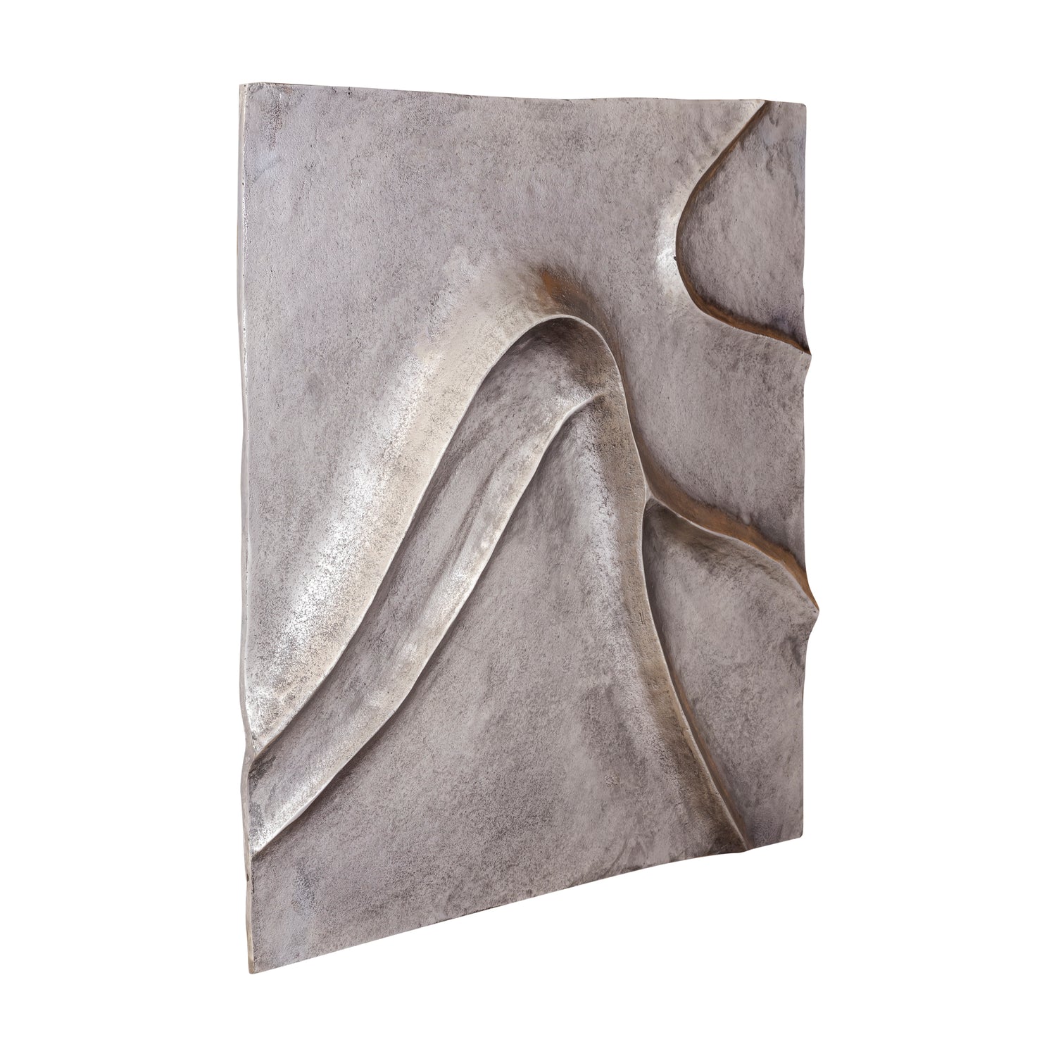 Wandpaneel Gihan - 70x5x70 cm - Aluminium - Zilver PTMD