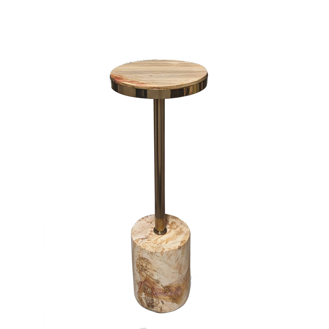 Mody Bijzettafel Versteend Hout Naturel PTMD