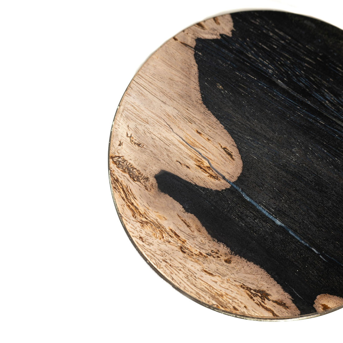 Mody Bijzettafel Versteend Hout Zwart PTMD