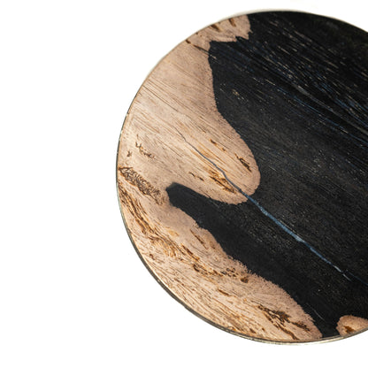 Mody Bijzettafel Versteend Hout Zwart PTMD