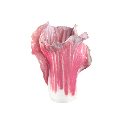 Chinese Kool Vaas Swing Roze Keramiek Medium PTMD