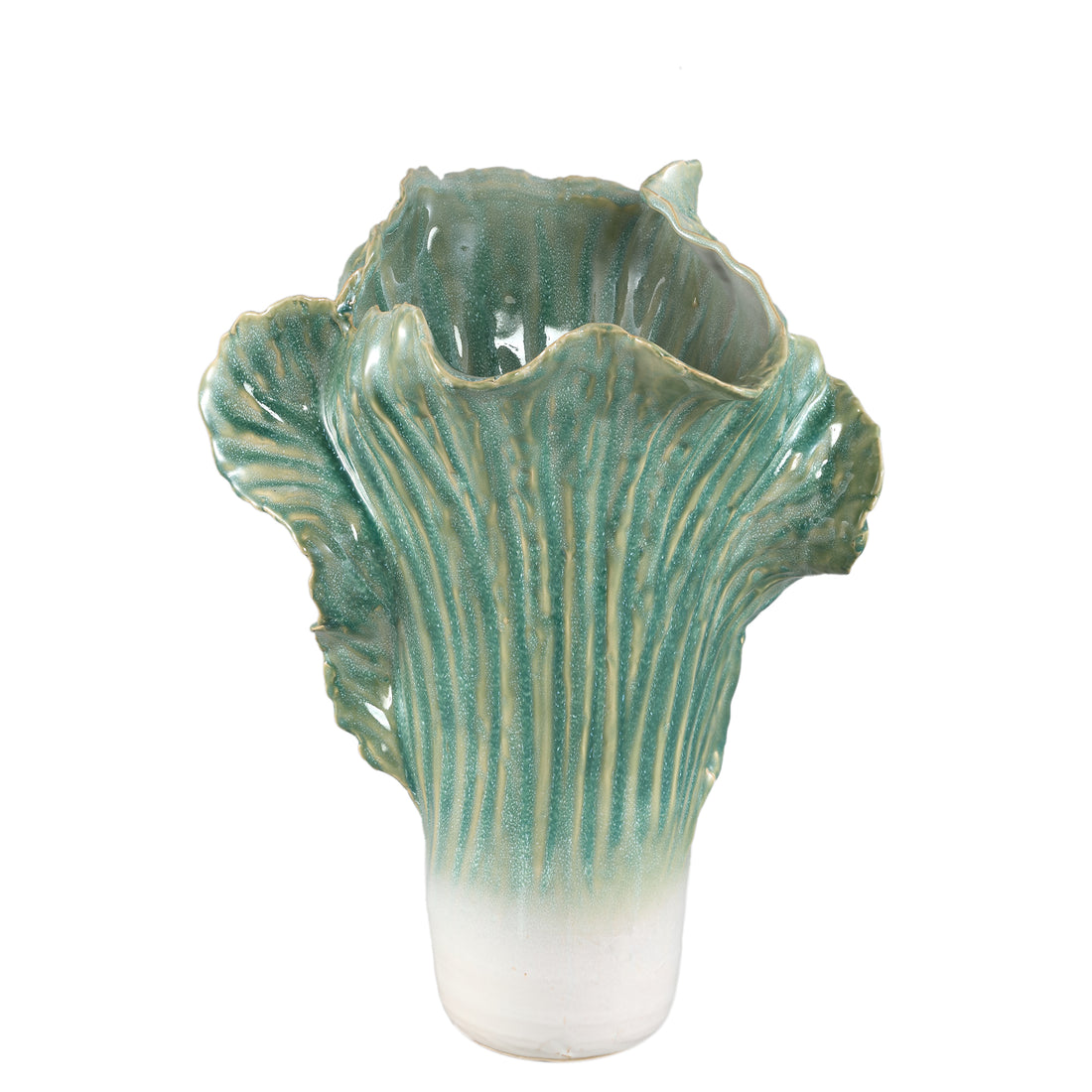 Chinese Kool Vaas Swing Groen Keramiek Large PTMD